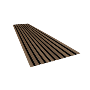 Painel Ripado de PVC Slim - Wood Coffee