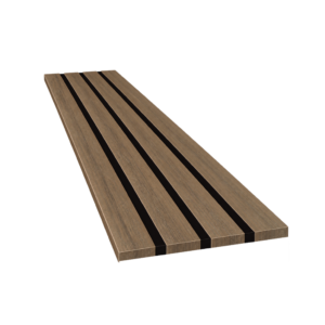 Painel Ripado de PVC Wide - Wood Coffee