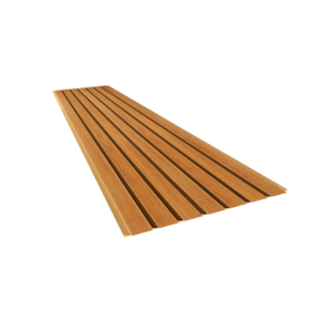 Painel Ripado de PVC Slim - Wood Amêndoa